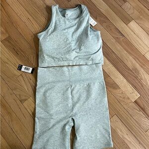 Kindred bravely Sublime Bamboo Nursing Longline Bra Top & biker short